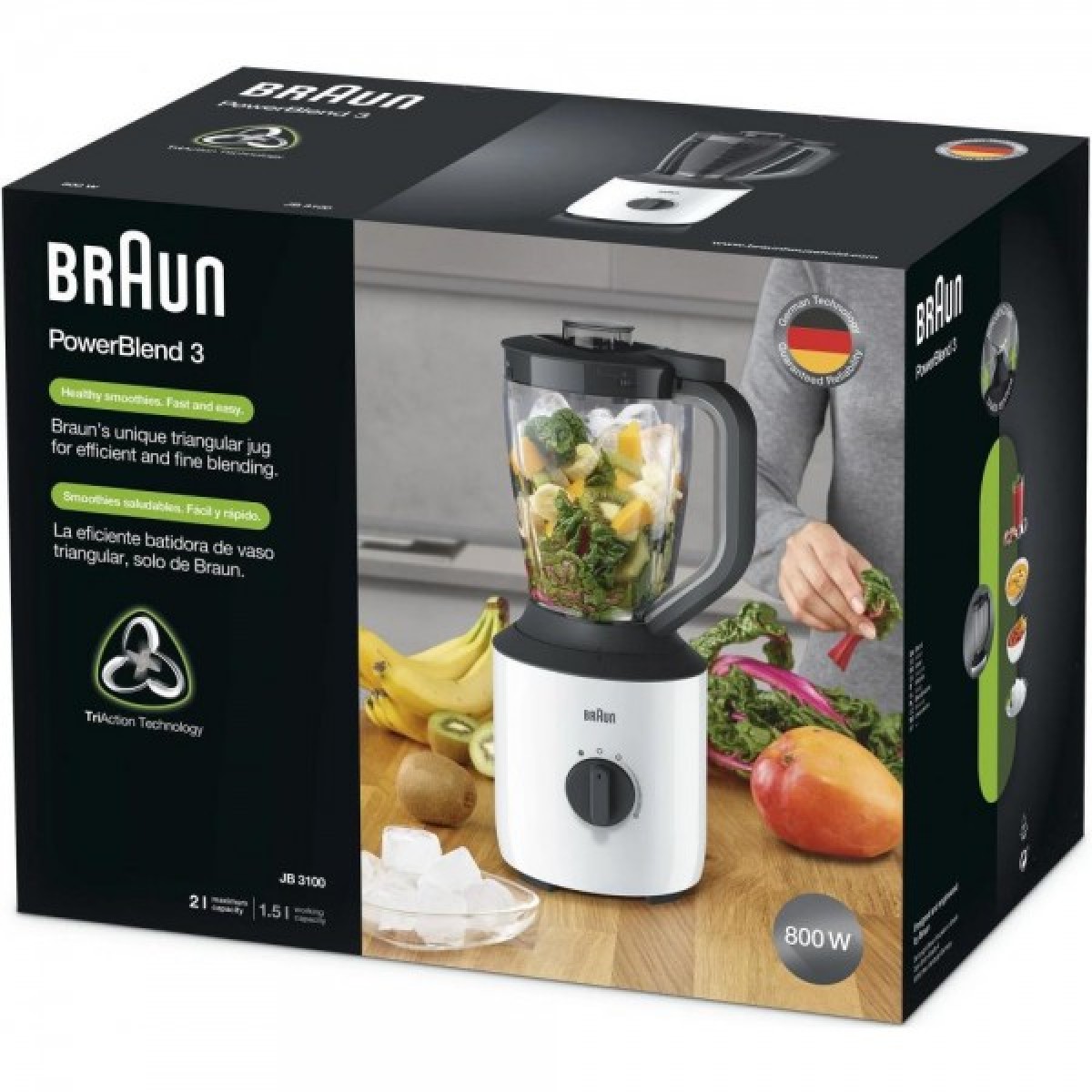 Стационарный блендер Braun JB3150WH/BK