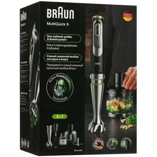Погружной блендер BRAUN MultiQuick 9 MQ9138XI