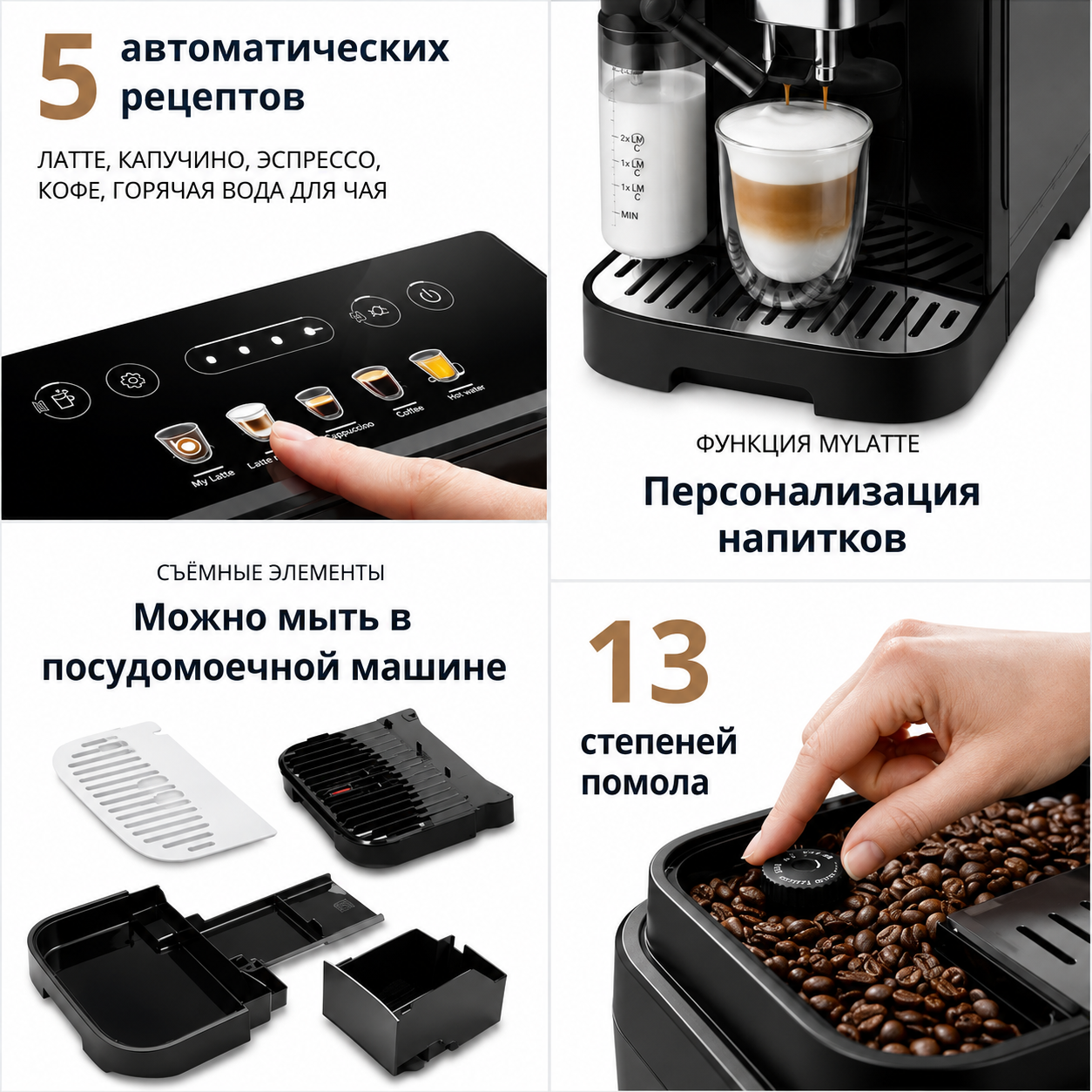 Кофемашина DeLonghi ECAM290.61.B Magnifica Evo