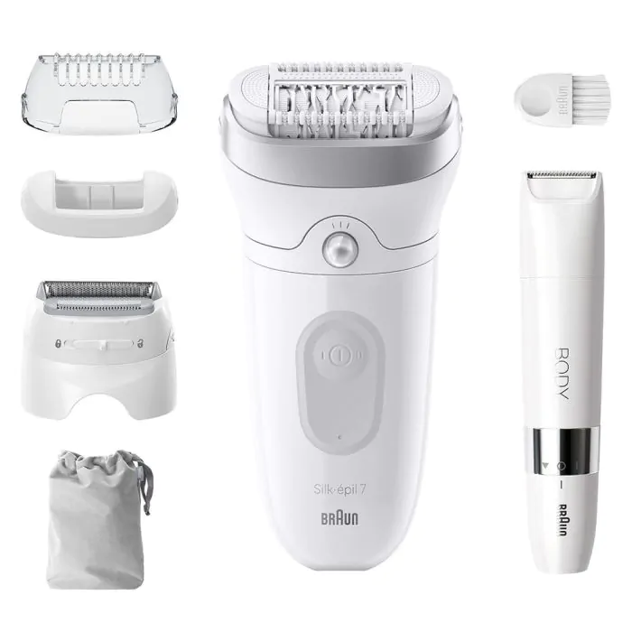 Эпилятор Braun S7 SE 7-441 Silver + Триммер для тела BS1000