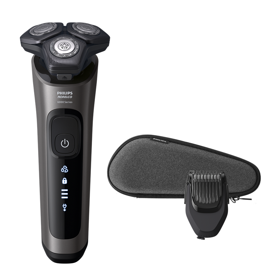 Электробритва Philips  Norelco S6600 серии 6000 для влажного и сухого бритья