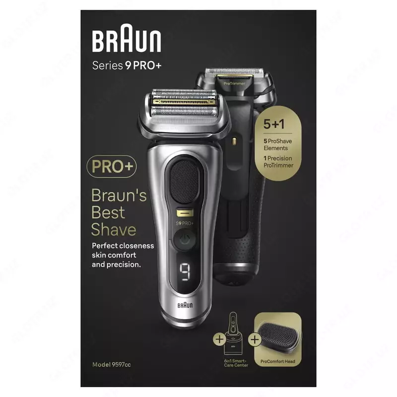 Электробритва Braun Серии 9 Pro+ 9597cc со станцией SmartCare и насадкой ProComfort
