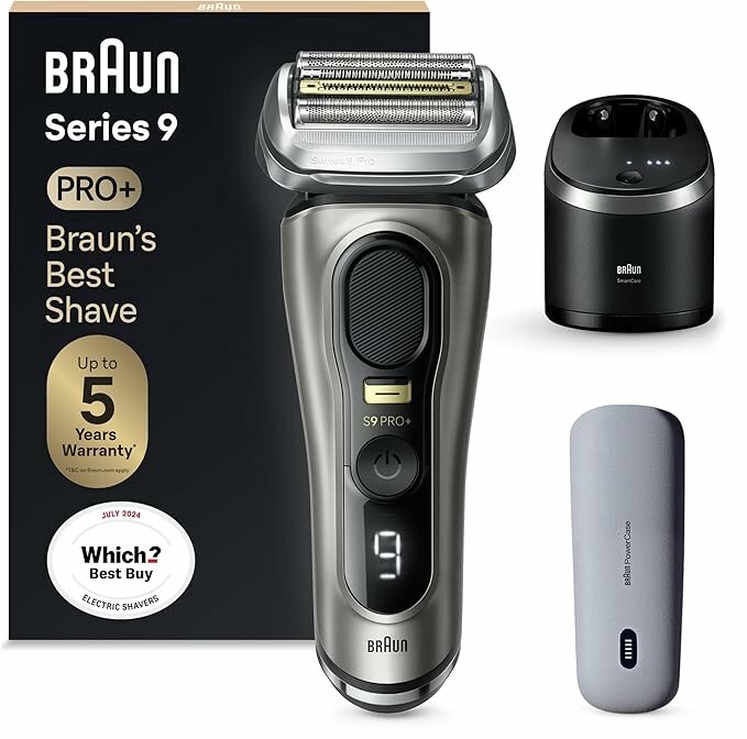 Электробритва Braun Серии 9 Pro+ 9677cce, с футляром PowerCase