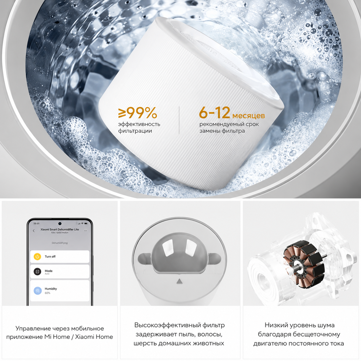 Увлажнитель воздуха Xiaomi Smart Evaporative Humidifier Pro ( EU )