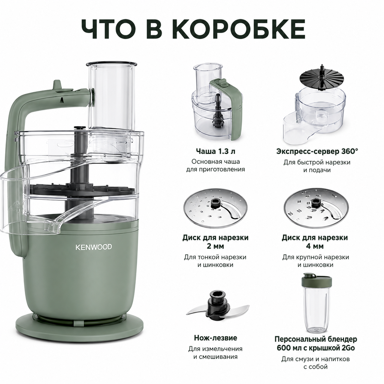 Кухонный комбайн (овощерезка / измельчитель) KENWOOD FDP23.140GY