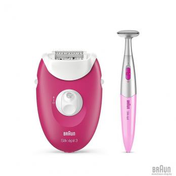Эпилятор Braun Silk-epil 3 - 3420 + триммер для бикини