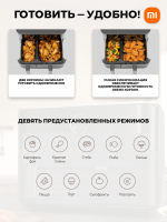 Аэрогриль фритюрница Xiaomi Dual Zone Air Fryer 10L Global